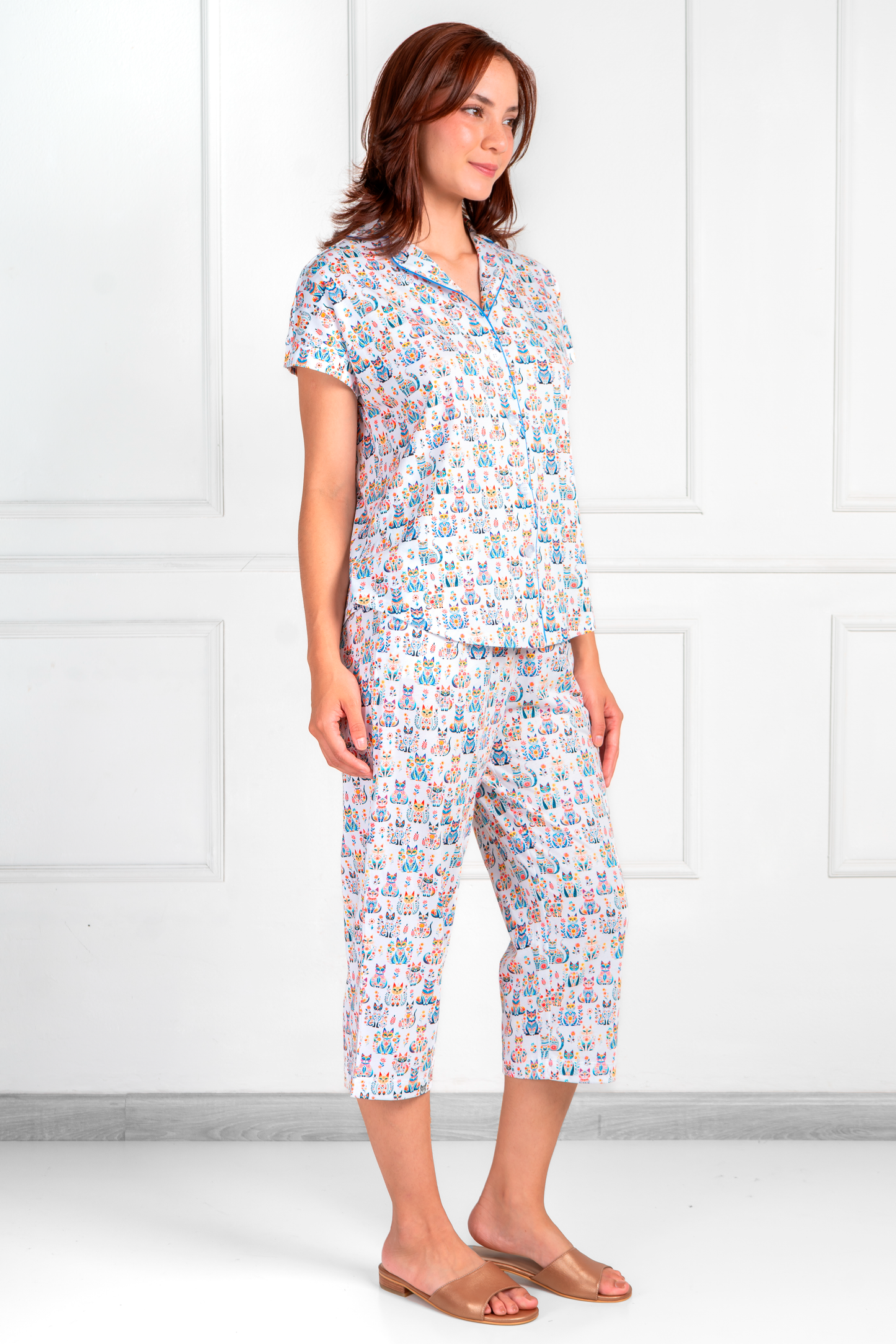 Pijama Claire Culotte 100% algodón Premium - Mia Collection
