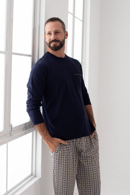 Pijama Piero Pantalón 100% algodón Premium - Guccio Collection
