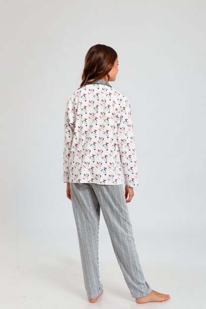 Pijama Monalisita 100% algodón Premium - Girly in Paris Collection