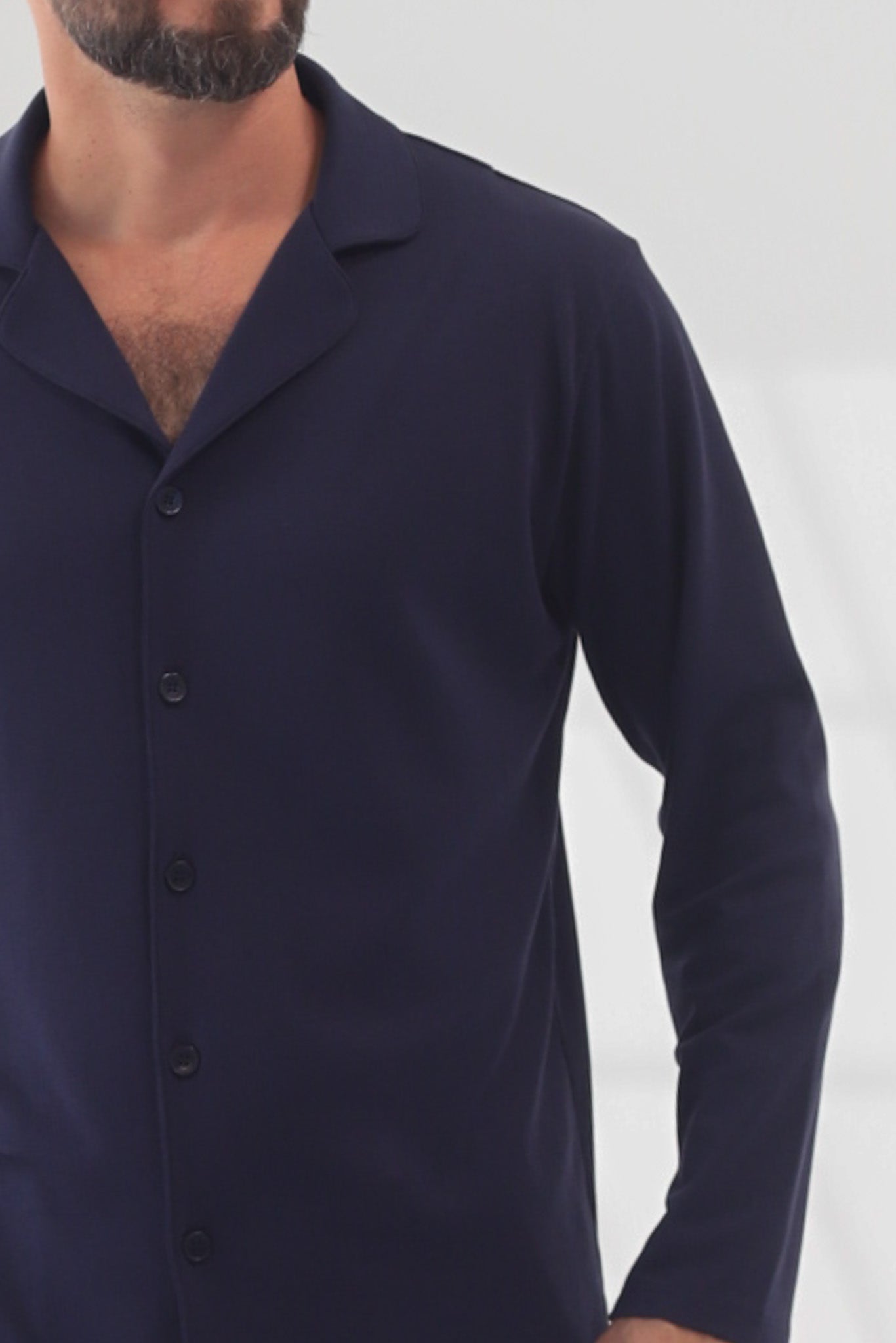 Pijama Doménico Pantalón 100% algodón Premium - Sólido Azul
