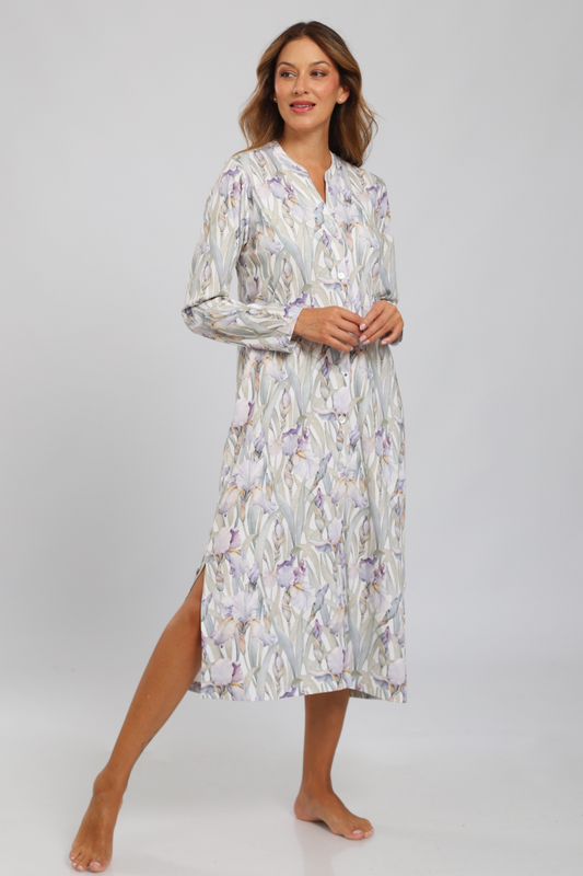 Florence Long Nightgown 100% Premium Cotton - Lirios Collection