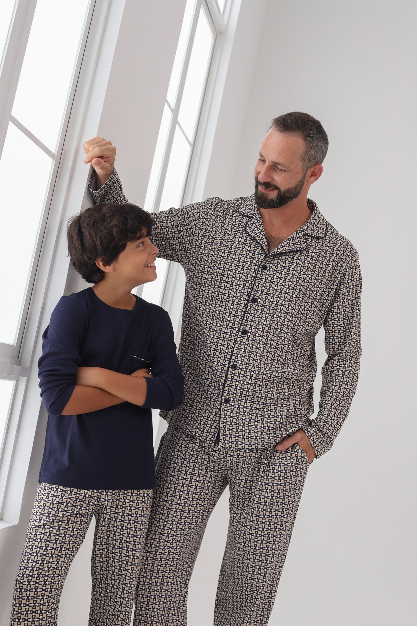 Pijama Doménico Pantalón 100% algodón Premium - Guccio Collection