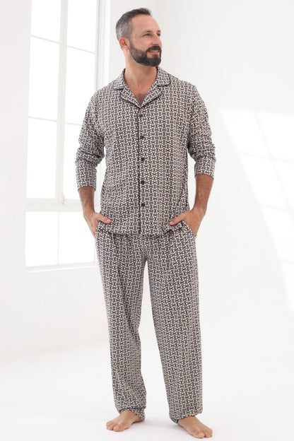 Pijama Doménico Pantalón 100% algodón Premium - Guccio Collection