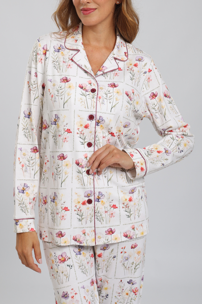 Pijama Monalisa Pantalón 100% algodón Premium - Elige Ser Feliz Collection
