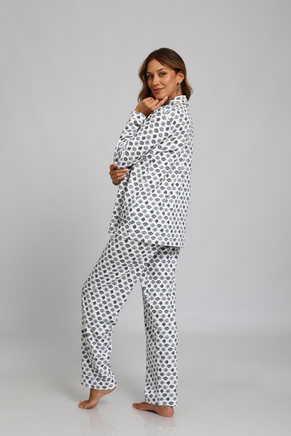 Pijama Monalisa Pantalón 100% algodón Premium - Nazar Collection