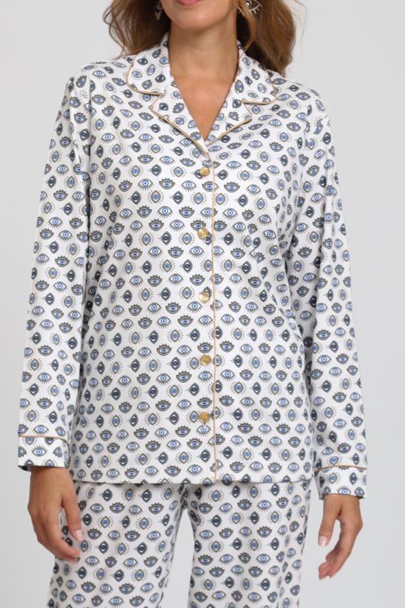 Pijama Monalisa Pantalón 100% algodón Premium - Nazar Collection