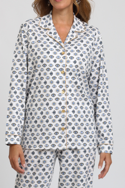 Pijama Monalisa Pantalón 100% algodón Premium - Nazar Collection