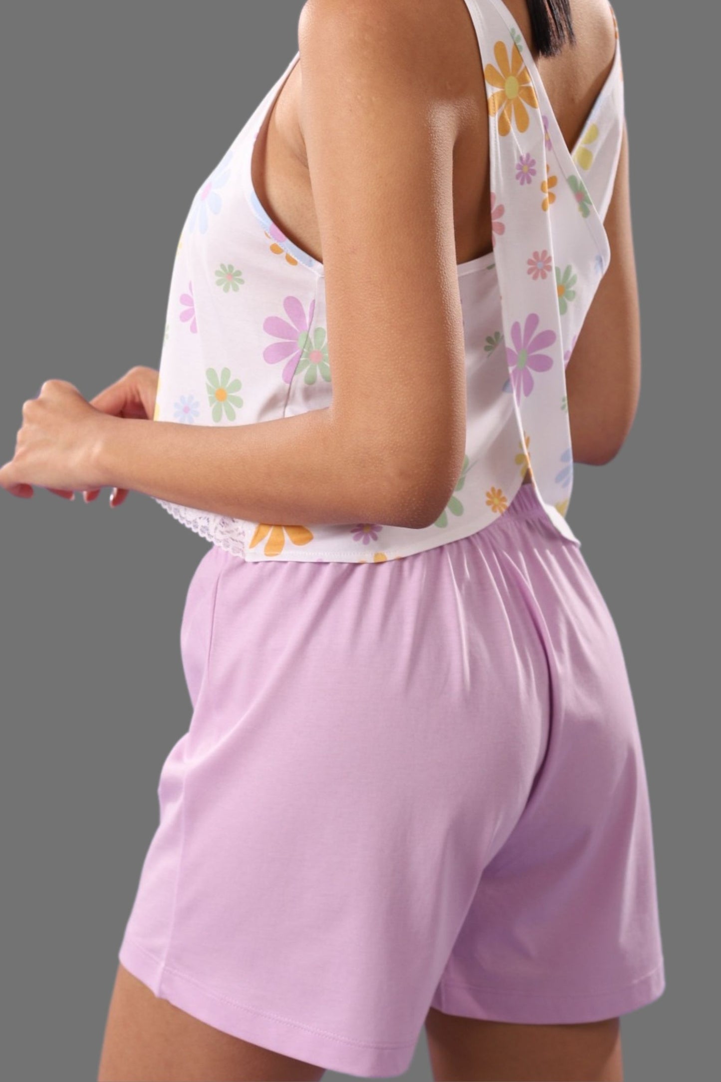 Short Mariana 100% algodón Premium - Mix & Match Lila Collection