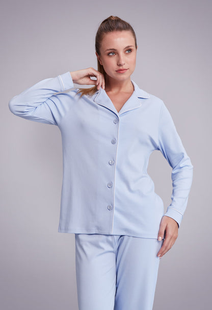 Pijama Monalisa - Basic Celeste Collection