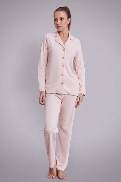 Pijama Monalisa Pantalón 100% algodón Premium - Melón