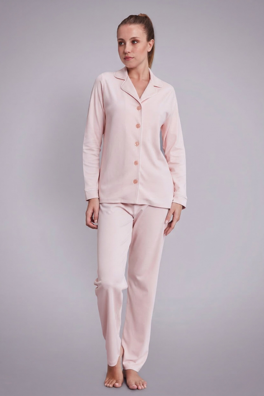 Pijama Monalisa Pantalón 100% algodón Premium - Melón