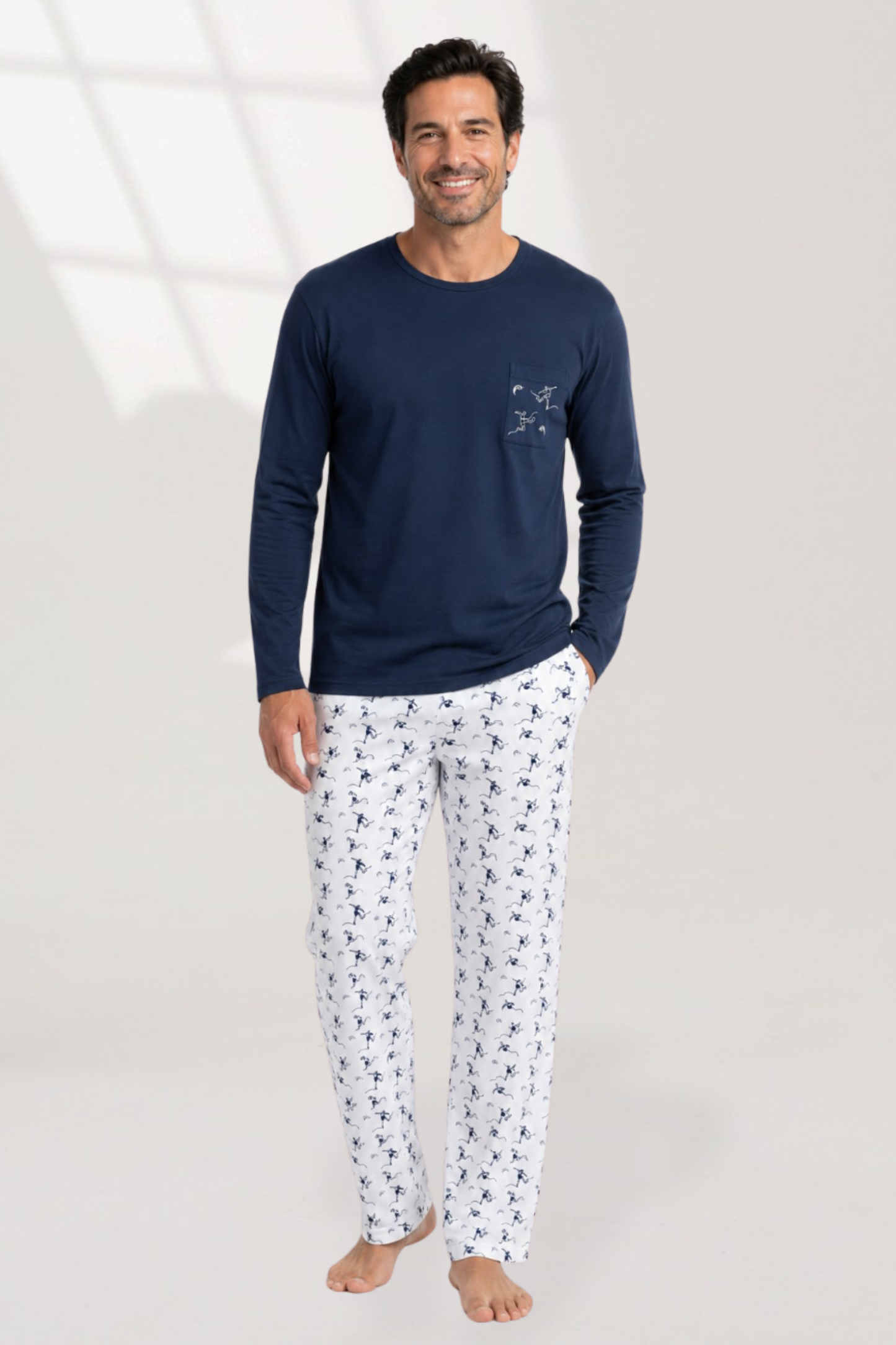 Pijama Piero Pantalón 100% algodón Premium - Pasión que une Generaciones