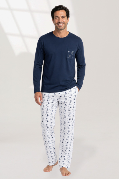 Pijama Piero Pantalón 100% algodón Premium - Pasión que une Generaciones