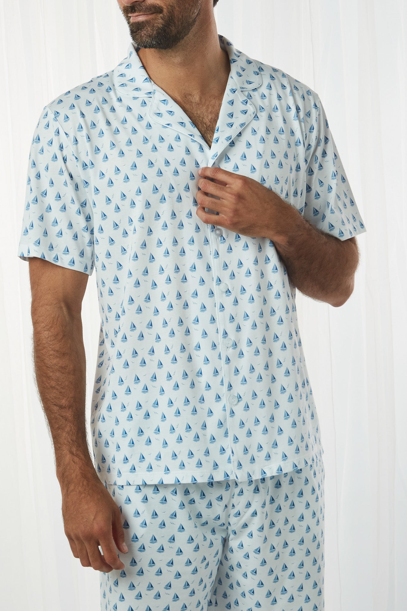 Pijama Domenico Short 100% algodón Premium - Fragata Collection