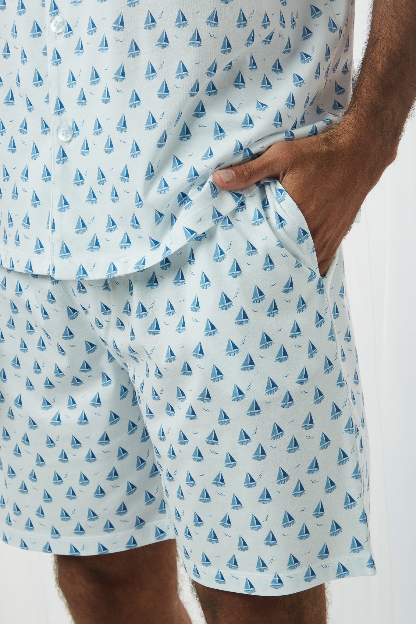 Pijama Domenico Short 100% algodón Premium - Fragata Collection