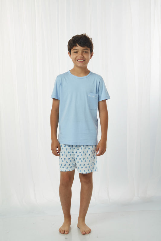 Pijama Pierito Short 100% algodón Premium - Fragata Collection