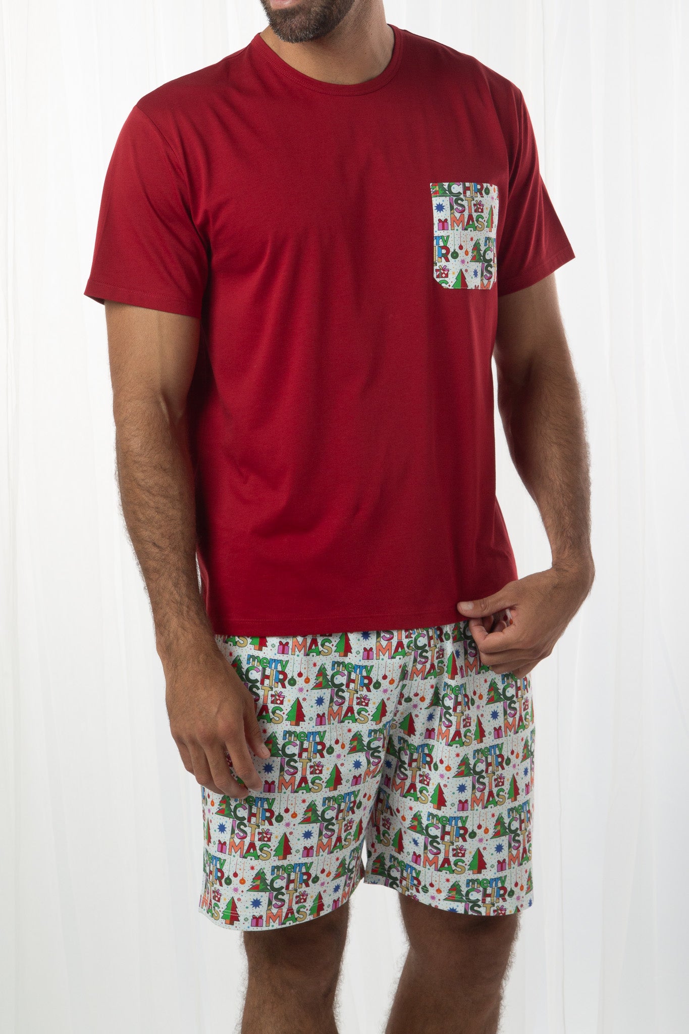 Pijama Piero Short 100% algodón Premium - Christmas Collection