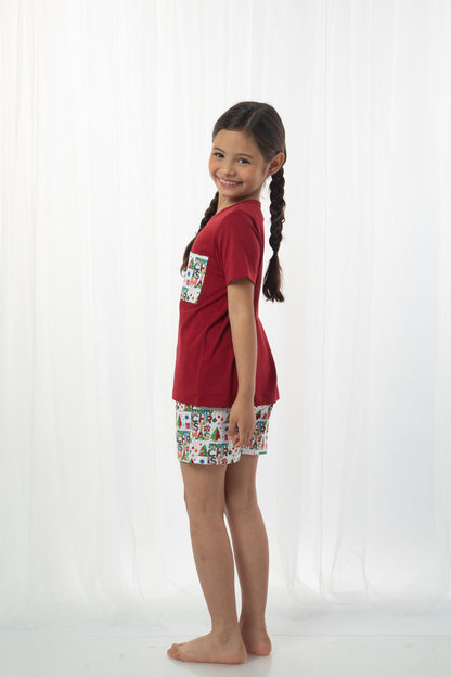 Pijama short 100% algodón Premium - Merry Christmas Kids Collection