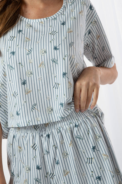 Pijama Valeria Short 100% algodón Premium - Coté Collection