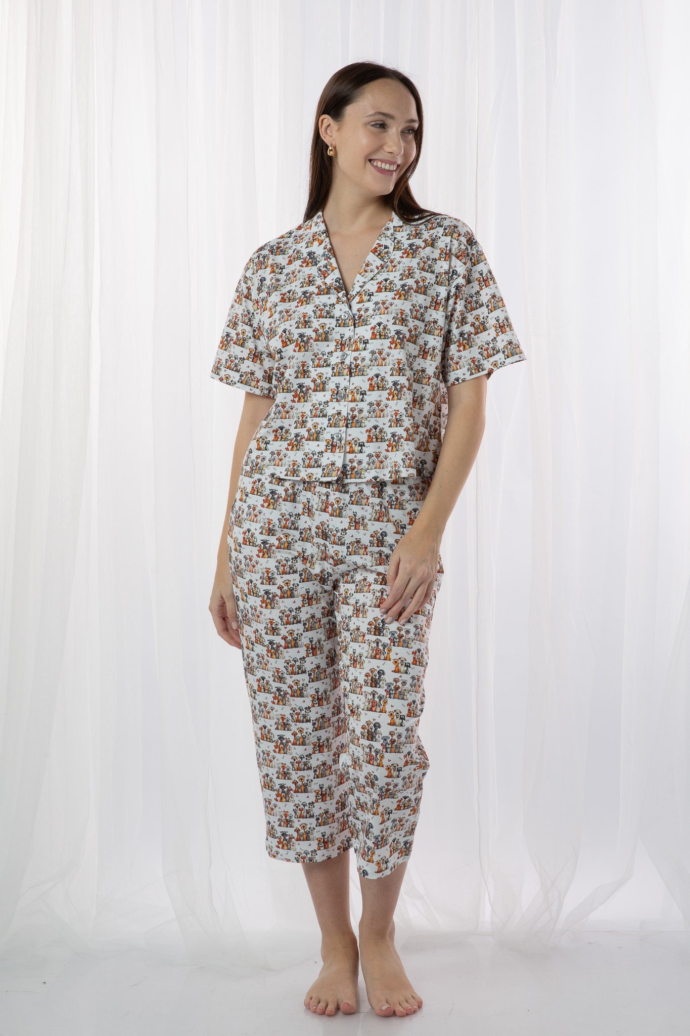 Pijama Salomé Culotte 100% algodón Premium - Happy Dogs Collection