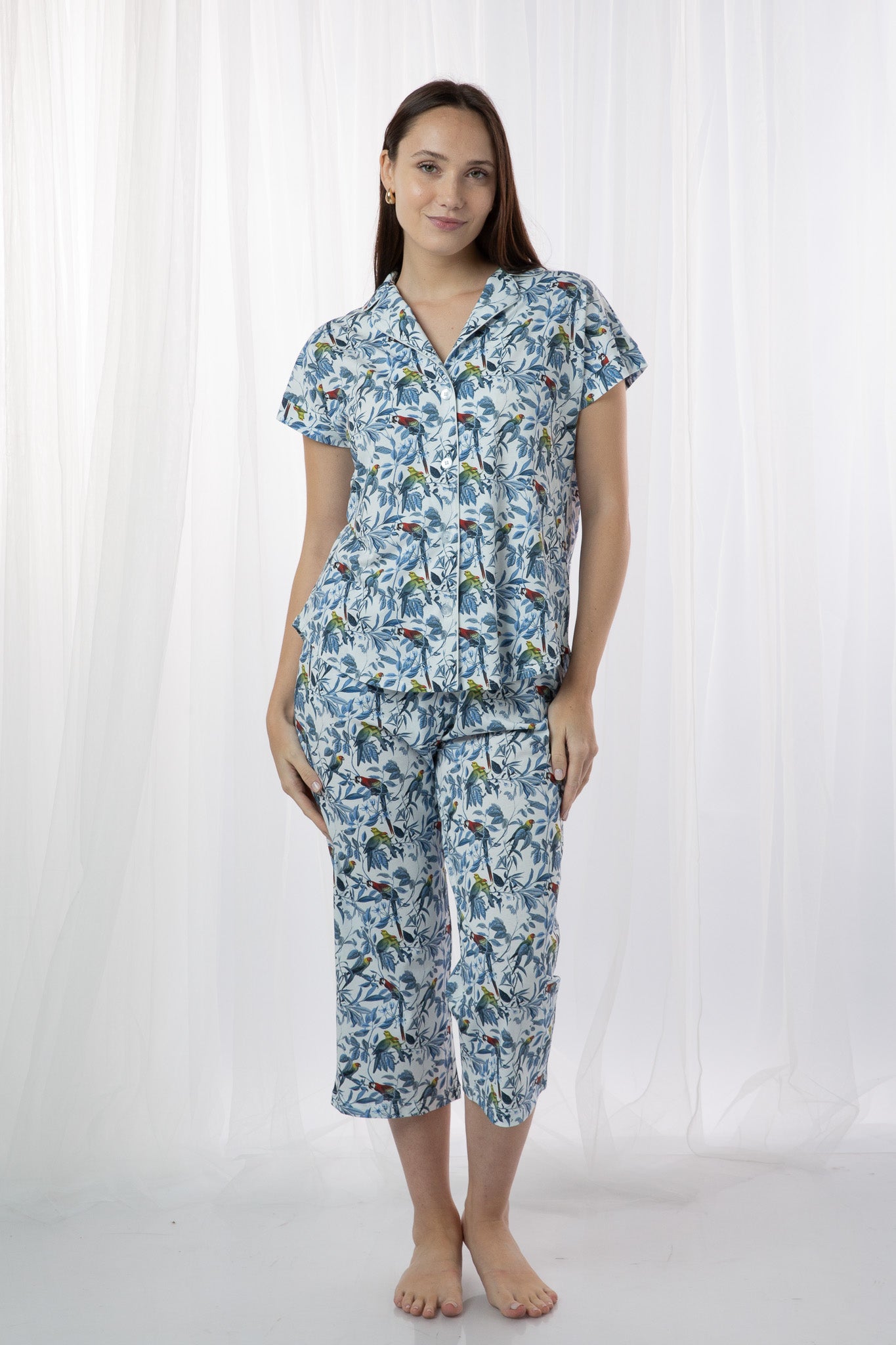 Pijama Claire Culotte 100% algodón Premium -  Susurro Tropical Collection