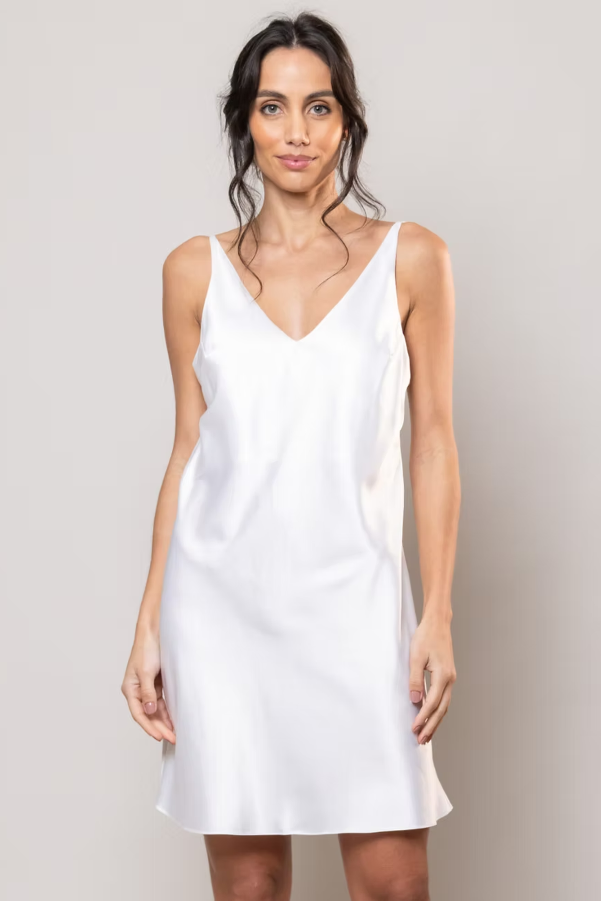 Camison Corto Romantic Off White - Bride Collection